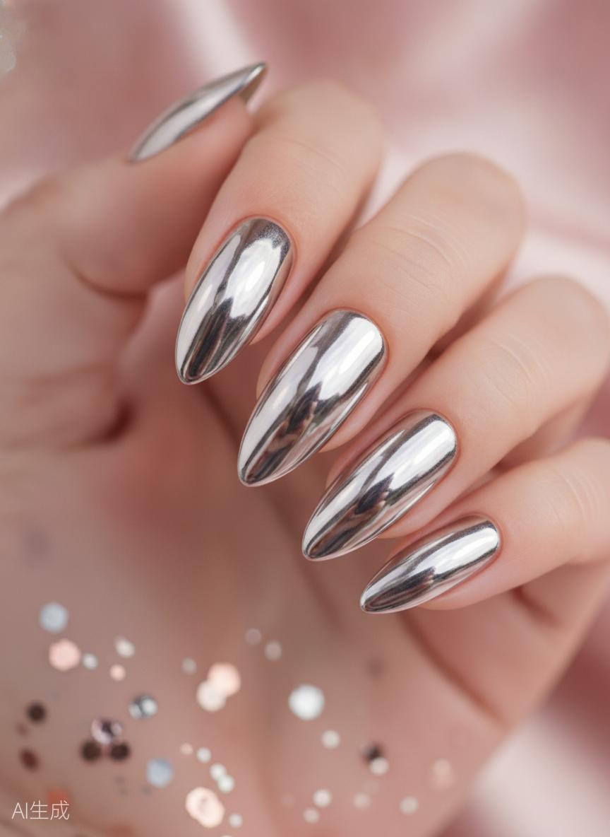 Chrome mirror nails